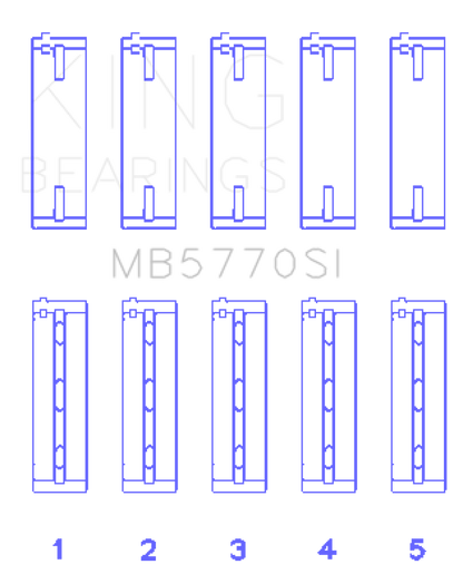 King Engine Bearings Nissan/Infiniti VK45 - VK50 - VK56 Main Bearing Set - Size STD