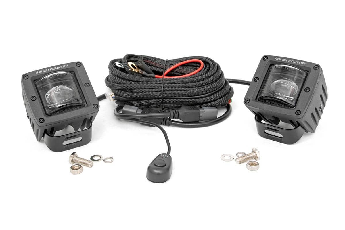 Black Series LED Light Pair| 2 Inch | SAE Fog - Off Road Canada