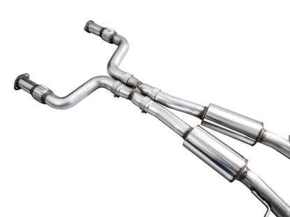 AWE Tuning 2023 Nissan Z RZ34 RWD Touring Edition Cat-Back Exhaust System w/ Chrome Silver Tips