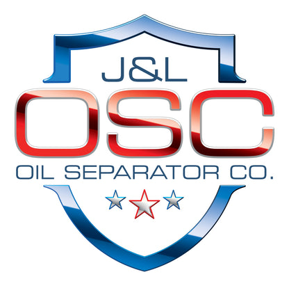 J&amp;L 19-26 Chevrolet Silverado/GMC Sierra 1500 5.3L V8 Driver Side Oil Separator 3.0 - Black Anod