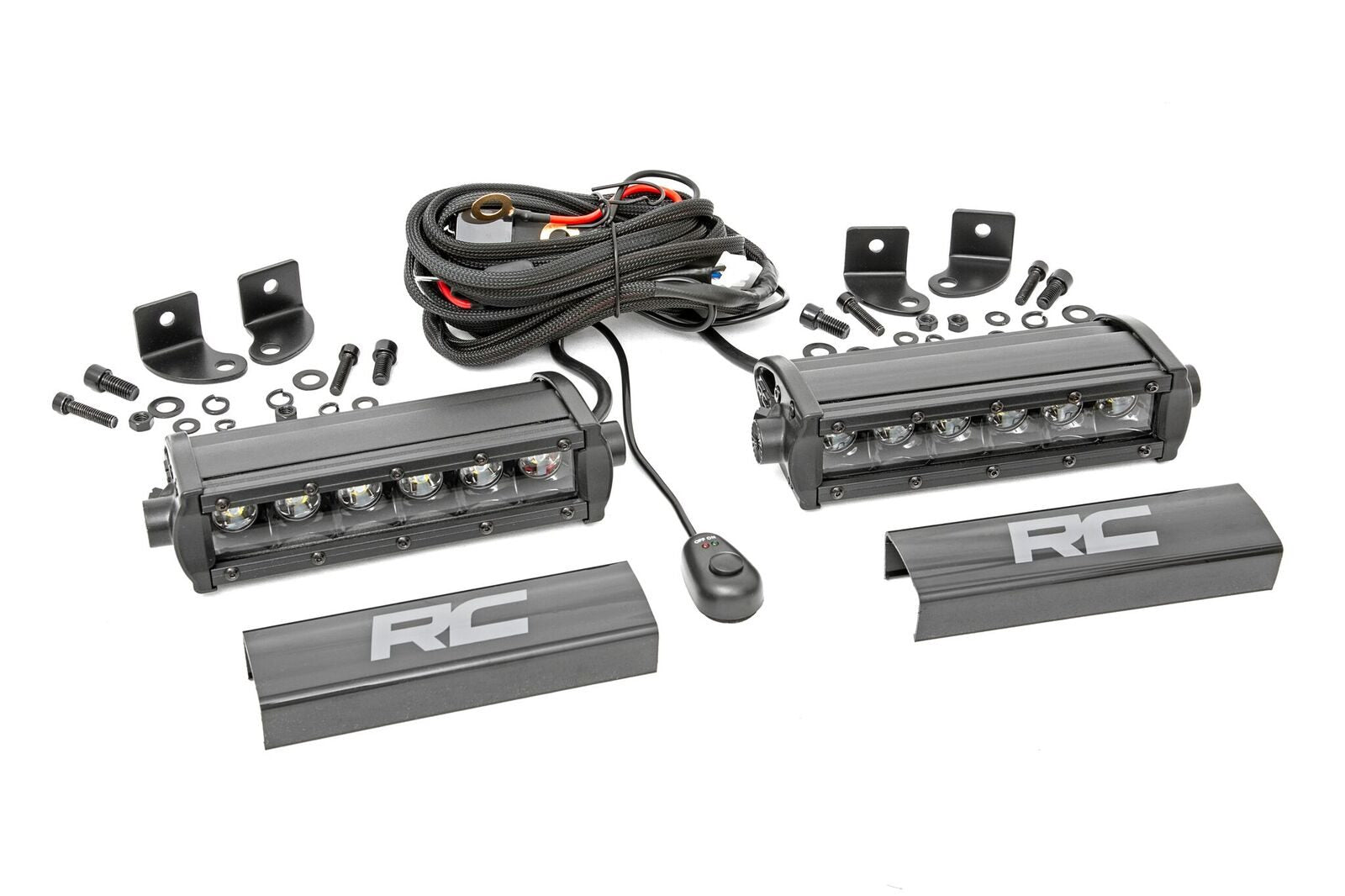 Black Series LED Light Bar | 6 Inch | Single Row Pair - Off Road Canada
