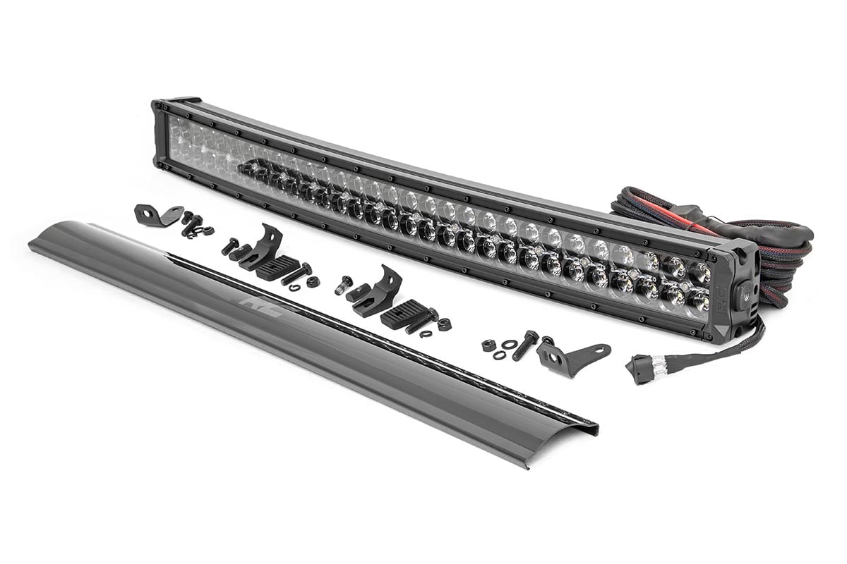 Black Series LED | 30 Inch Light| Curved Dual Row | White DRL - Off Road Canada