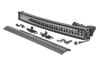 Black Series LED | 30 Inch Light| Curved Dual Row | White DRL - Off Road Canada