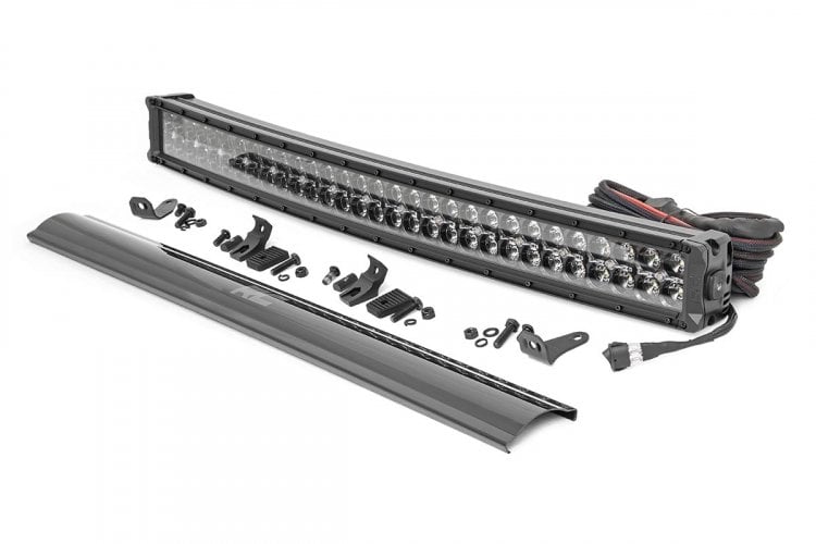 LED Light Kit | Bumper Mount | 30" Black Dual Row | White DRL | Toyota 4Runner (14-20) - Off Road Canada