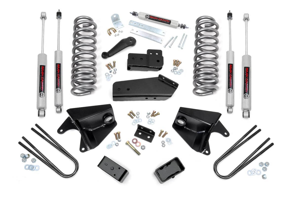 4 Inch Lift Kit | Quad Front Shocks | Rear Blocks | Ford F-150 4WD (1980-1996) - Off Road Canada