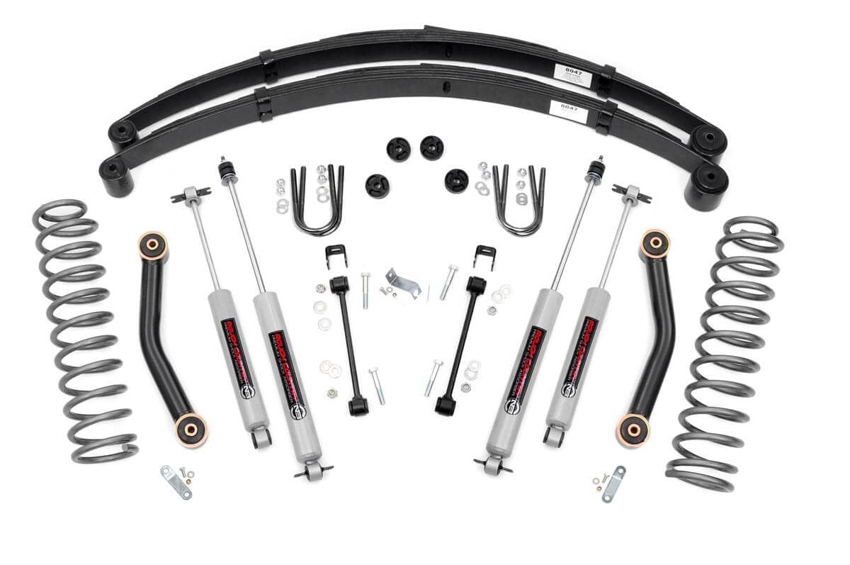 4.5 Inch Lift Kit | RR springs | Jeep Cherokee XJ 2WD/4WD (84-01) - Off Road Canada