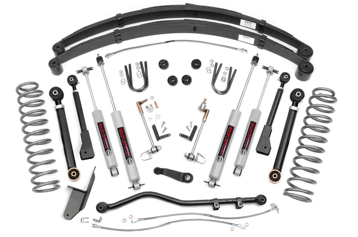 4.5 Inch Lift Kit | RR Springs | X-Series | Jeep Cherokee XJ (84-01)