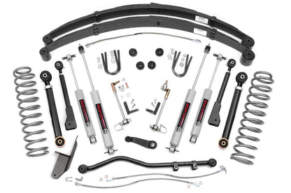 4.5 Inch Lift Kit | RR Springs | X-Series | Jeep Cherokee XJ (84-01)