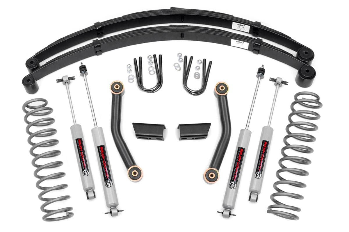 3 Inch Lift Kit | Series II | RR Springs | Jeep Cherokee XJ (84-01)