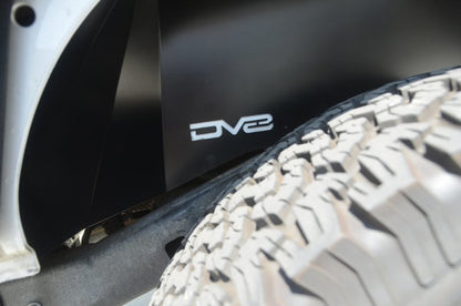 DV8 Offroad 07-18 Jeep Wrangler JK Rear Aluminum Inner Fender - Black