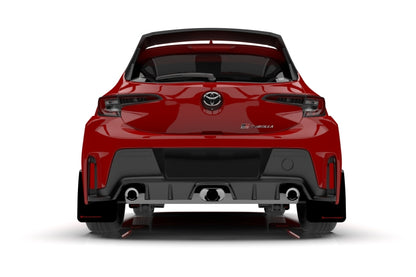 Rally Armor 23-26 Toyota GR Corolla Red UR Mud Flap w/White Logo