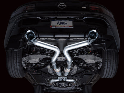 AWE Tuning 2023 Nissan Z RZ34 RWD Track Edition Cat-Back Exhaust System w/ Chrome Silver Tips