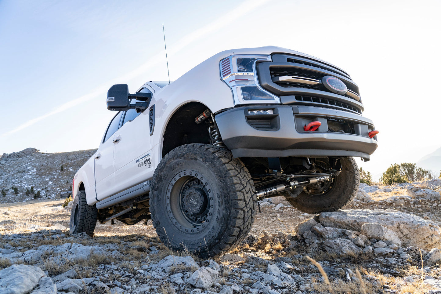 5 Inch Lift Kit w/ 4-Link | FOX 2.5 Performance Elite Coil-Over Conversion | Ford F250/F350 Super Duty (20-22) 4WD | Diesel