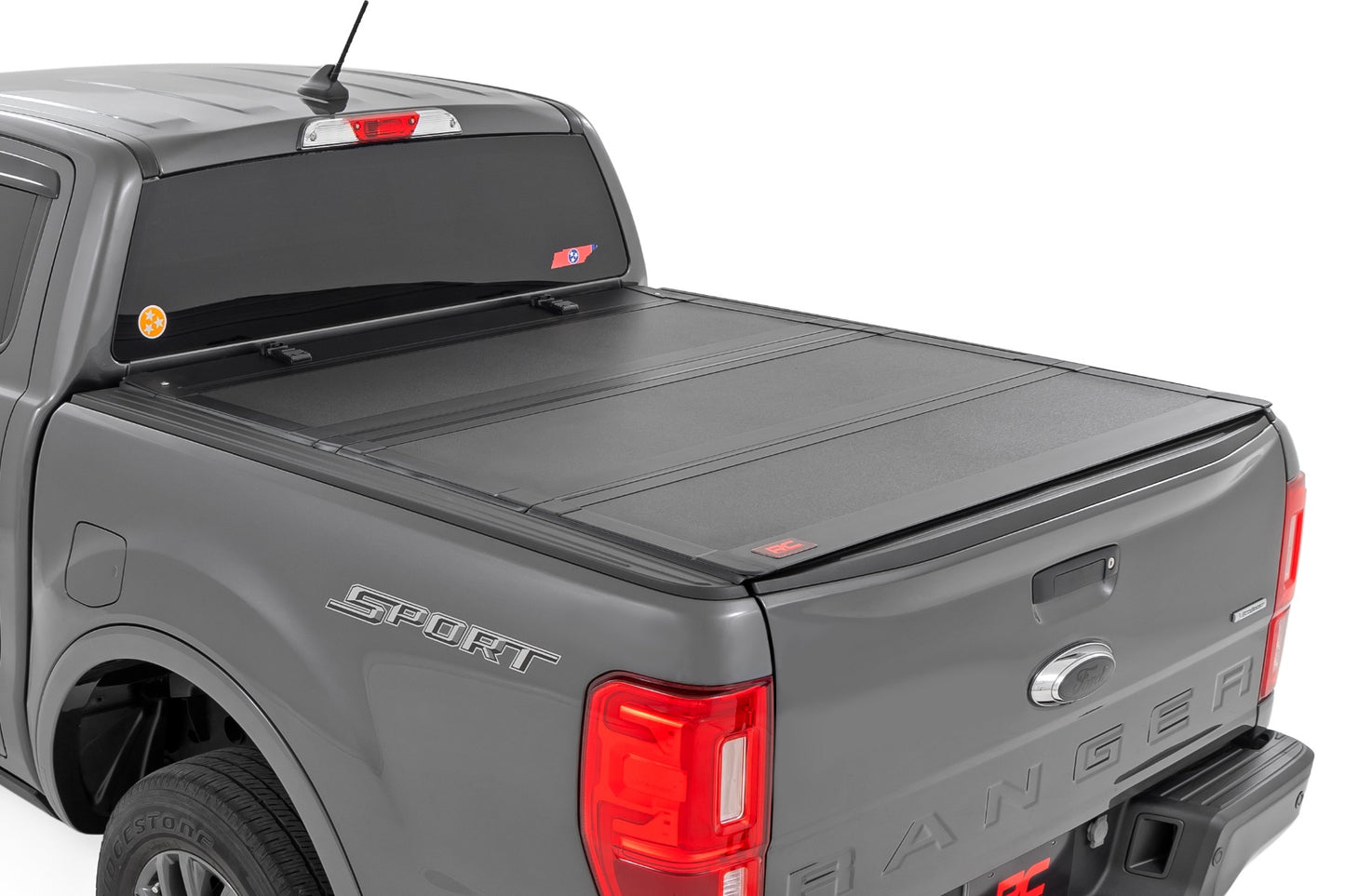 Hard Tri-Fold Flip Up Bed Cover | 5' Bed | Ford Ranger 2WD/4WD (19-23) - Off Road Canada