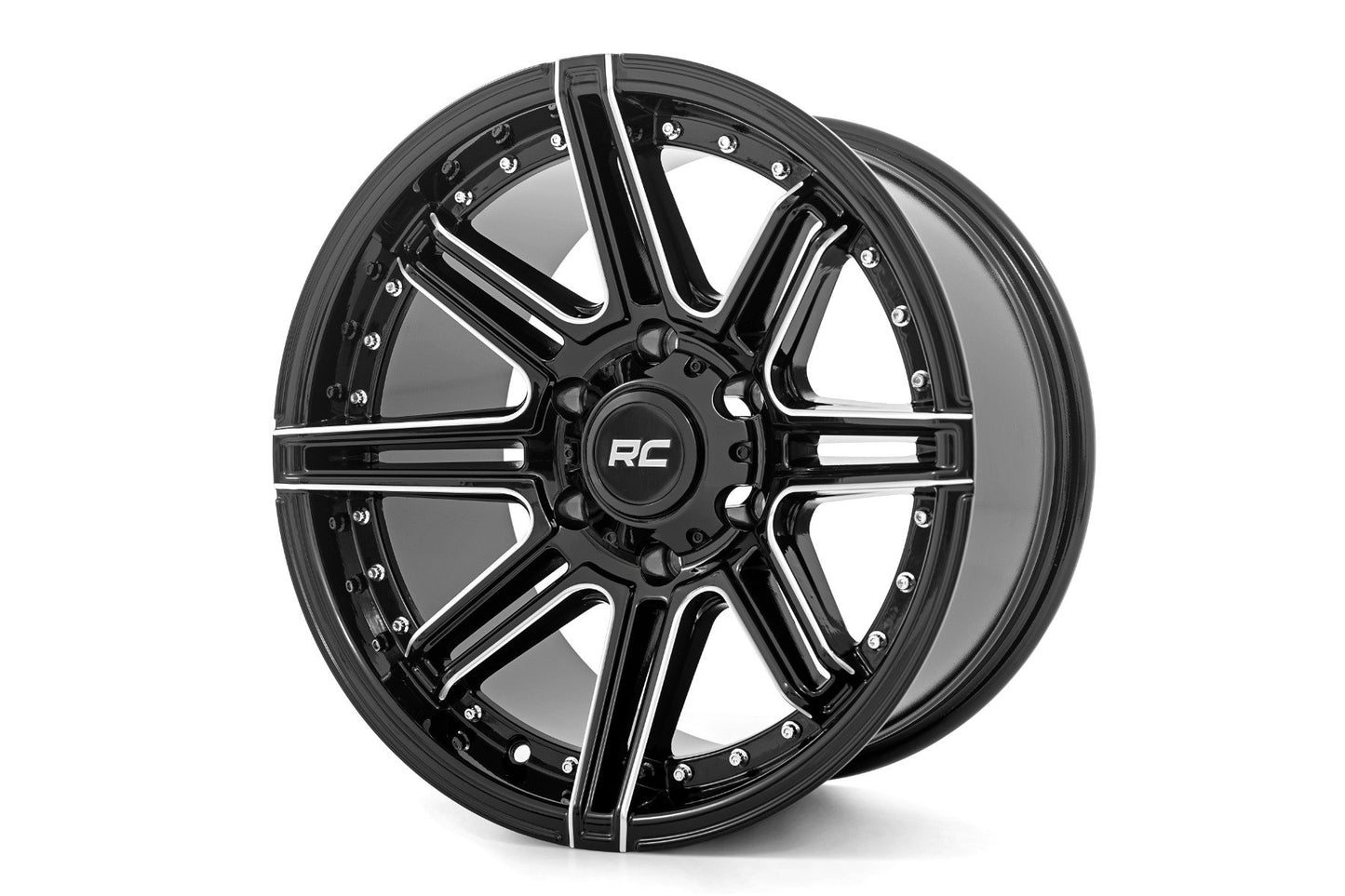 Rough Country 88 Series Wheel | One-Piece | Gloss Black | 17x9 | 5x5 | -12mm - Off Road Canada