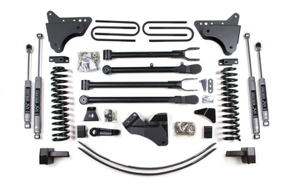 6 Inch Lift Kit w/ 4-Link | Ford F250/F350 Super Duty (05-07) 4WD | Gas