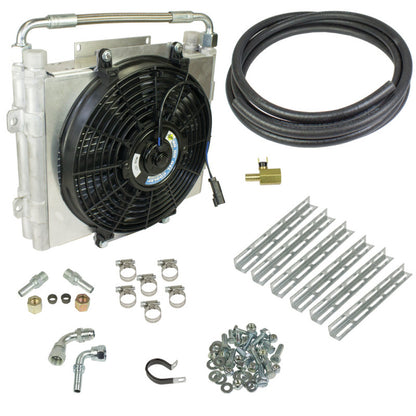 BD Diesel Xtrude Double Stacked Transmission Cooler Kit - Universal 1/2in Tubing
