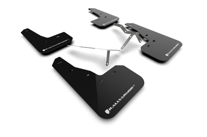 Rally Armor 22-26 Honda Civic/Civic Si/Sport Black UR Mud Flap w/White Logo