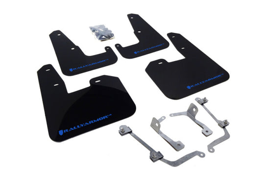 Rally Armor 08-11 Subaru STI (Hatch Only) / 11-14 WRX (Hatch Only) Black UR Mud Flap w/Blue Logo