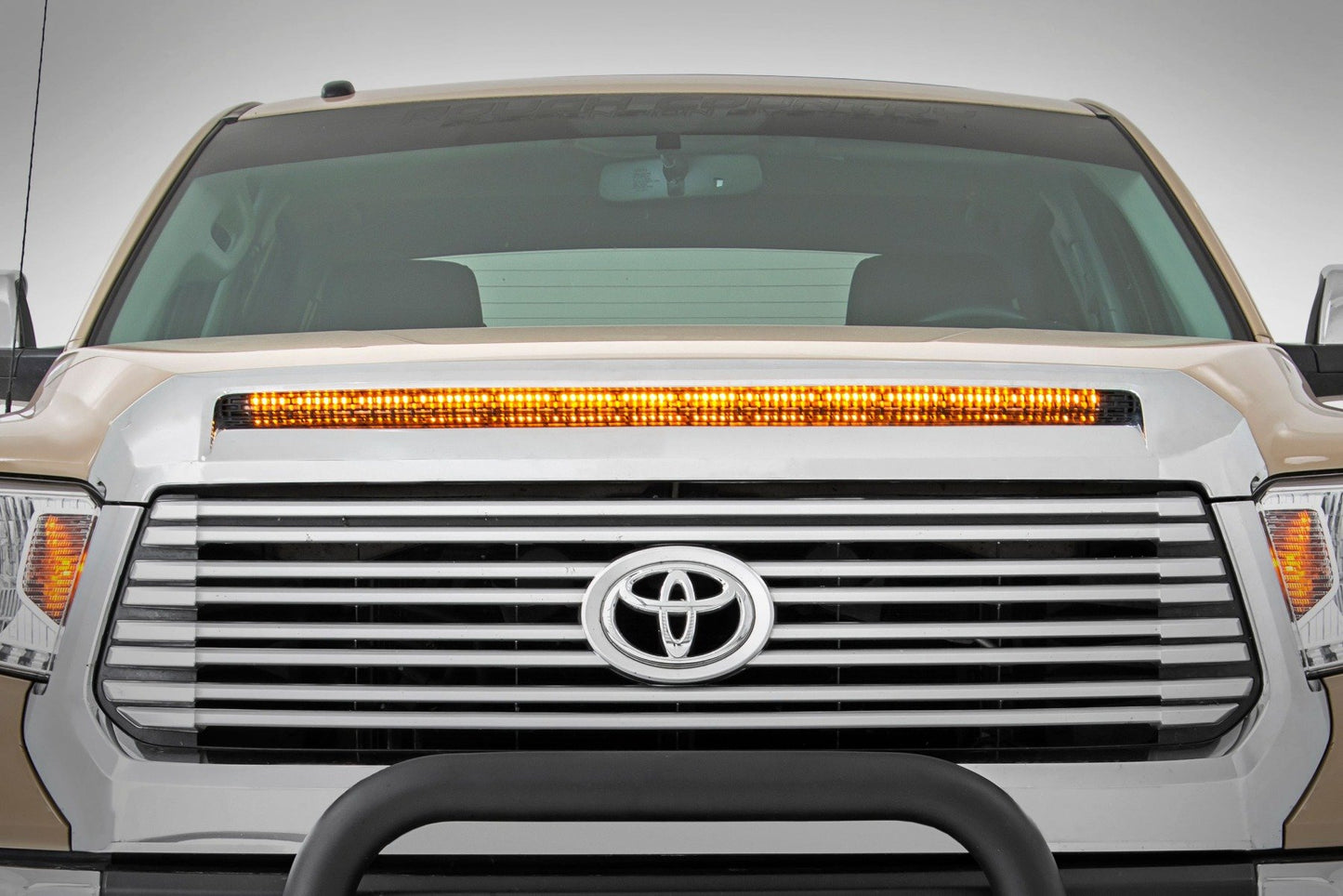 LED Light Kit | Hood Bulge | 40" White/Amber Strip | Toyota Tundra (14-21) - Off Road Canada