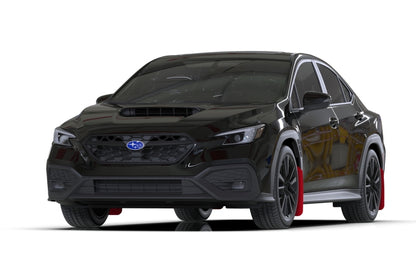 Rally Armor 22-26 Subaru WRX Red UR Mud Flap w/White Logo