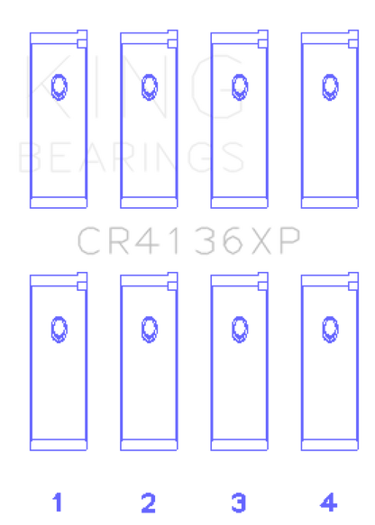 King Engine Bearings Nissan SR20DE/DET RWD (2.0L) Performance Rod Bearing Set - Size +0.25mm