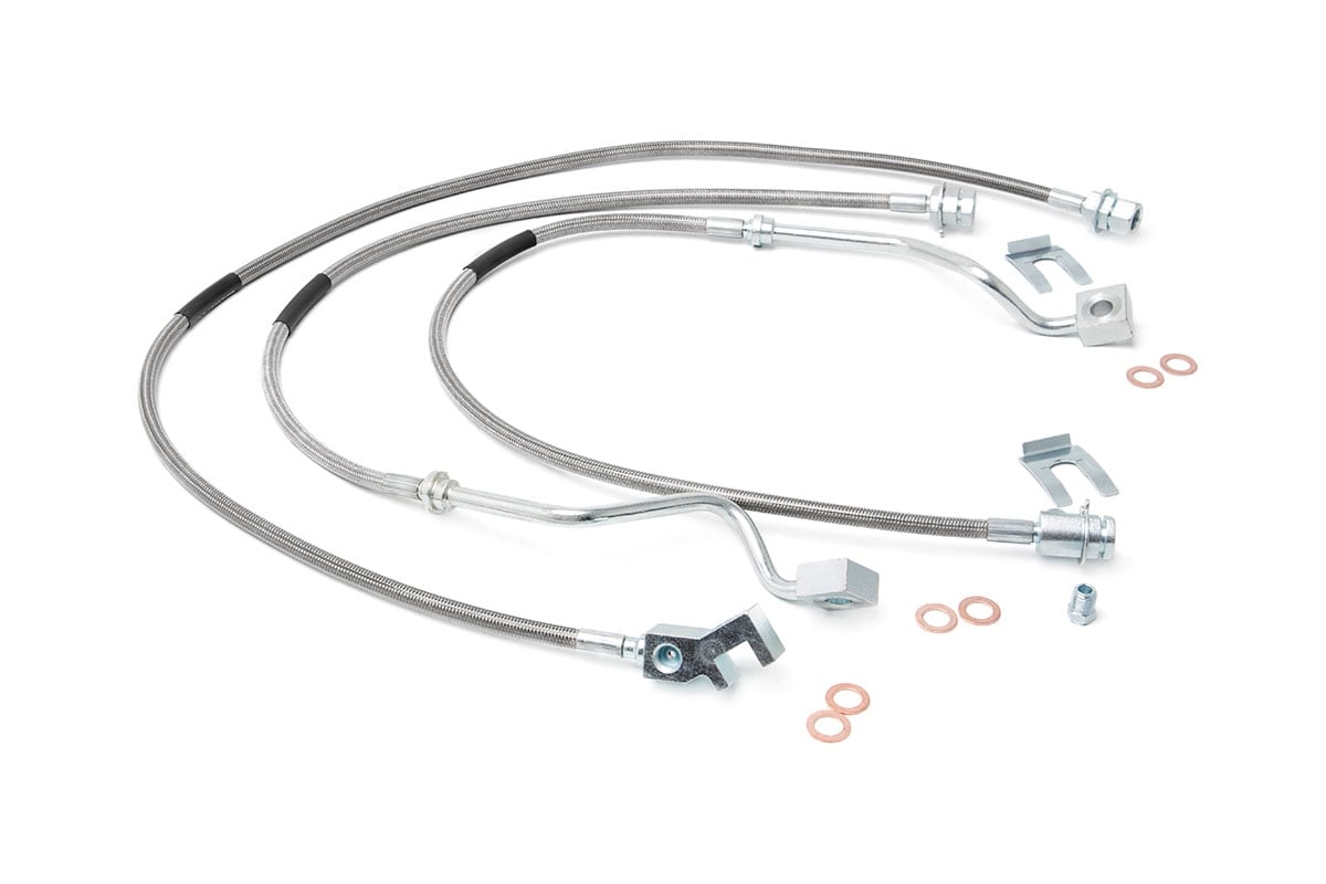 Brake Lines | Stainless | FR & RR | 4-6 Inch Lift | Ford F-250/F-350 Super Duty (99-04) - Off Road Canada