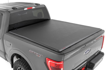 Soft Roll Up Bed Cover | 6'7" Bed | Ford F-150/F-150 Lightning/Raptor (15-23) - Off Road Canada
