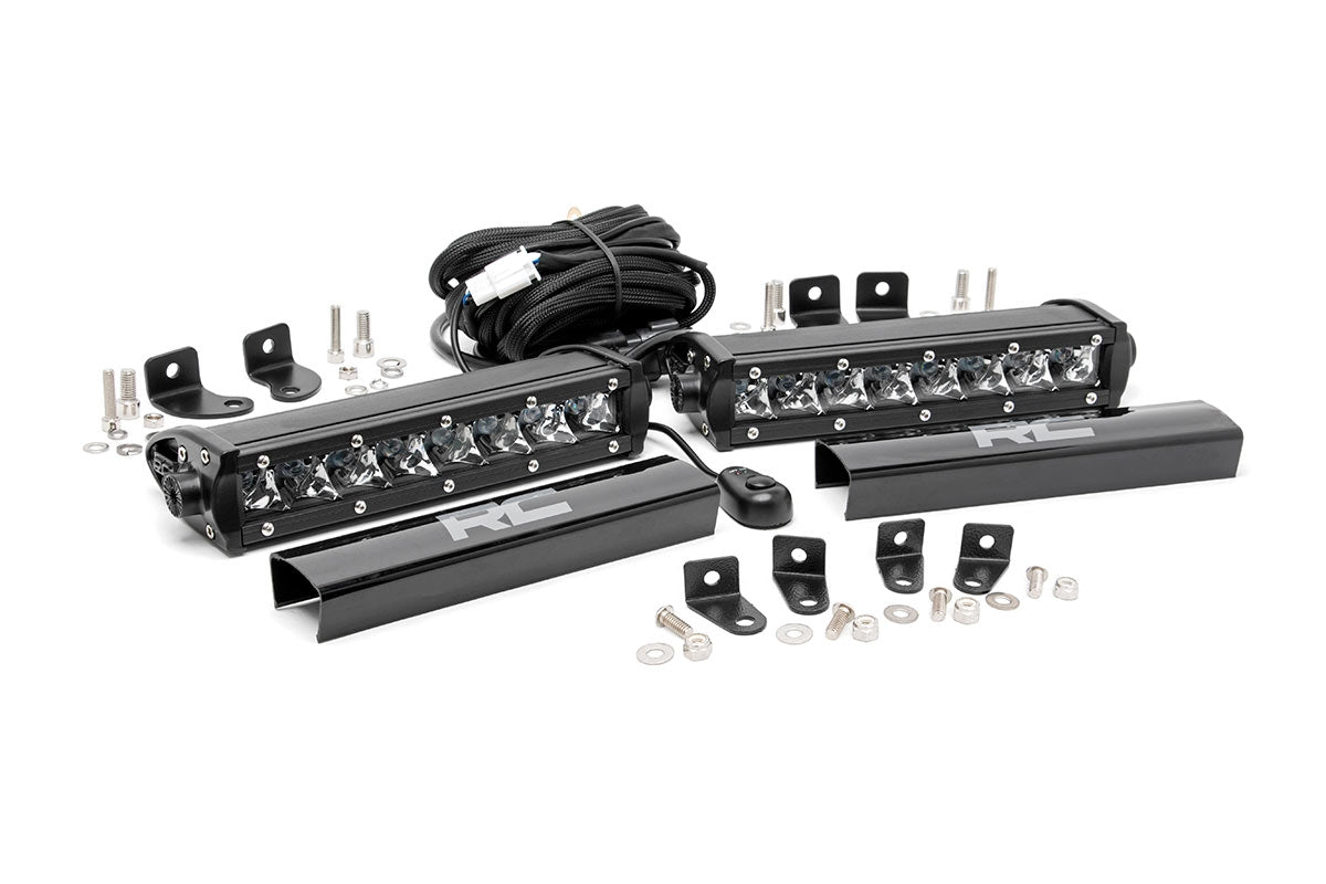 LED Light Kit | Grille Mount | 8" Chrome Pair | Ford F-250 Super Duty (17-19) - Off Road Canada