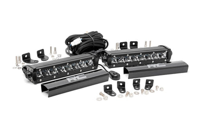 LED Light Kit | Grille Mount | 8" Chrome Pair | Ford F-250 Super Duty (17-19) - Off Road Canada