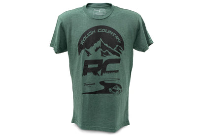 Rough Country T-Shirt | RC Mountains | Forest Green | SM - Off Road Canada