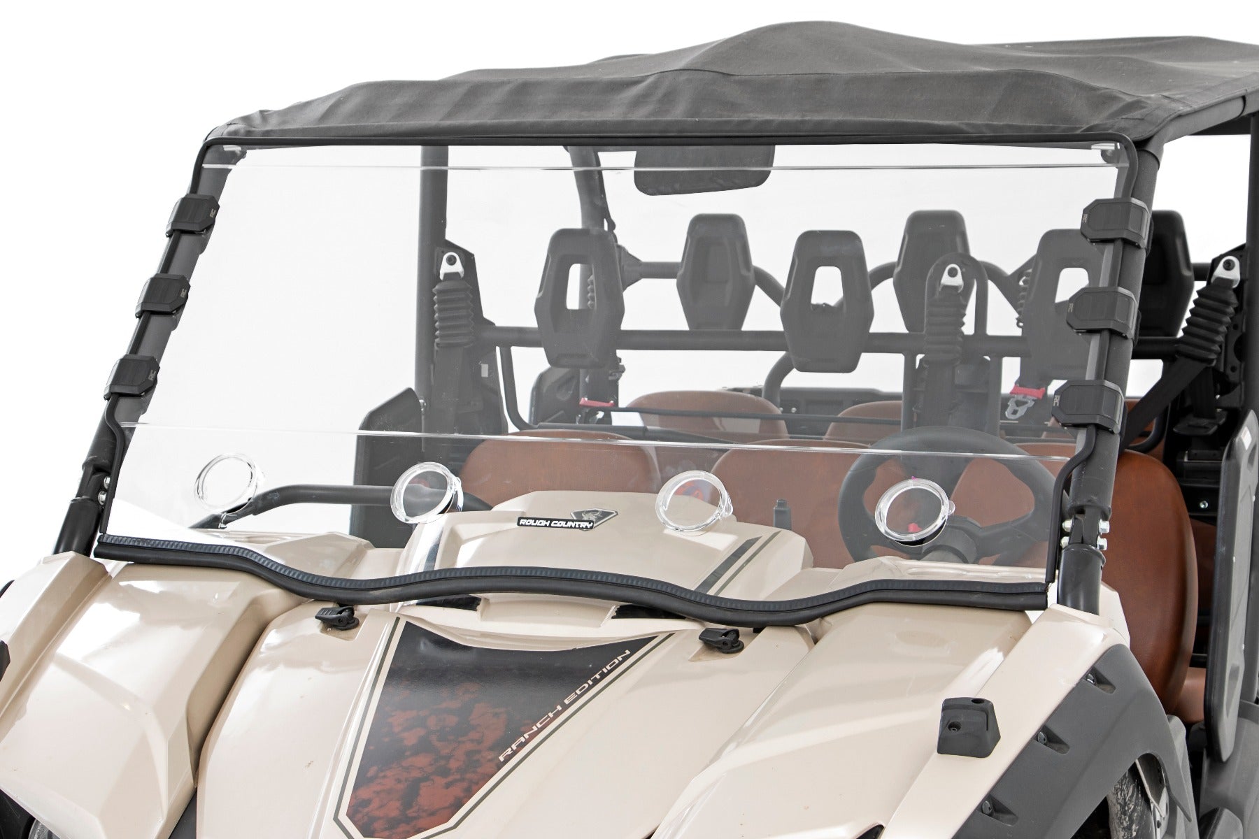 Vented Full Windshield | Scratch Resistant | Yamaha Viking - Off Road Canada