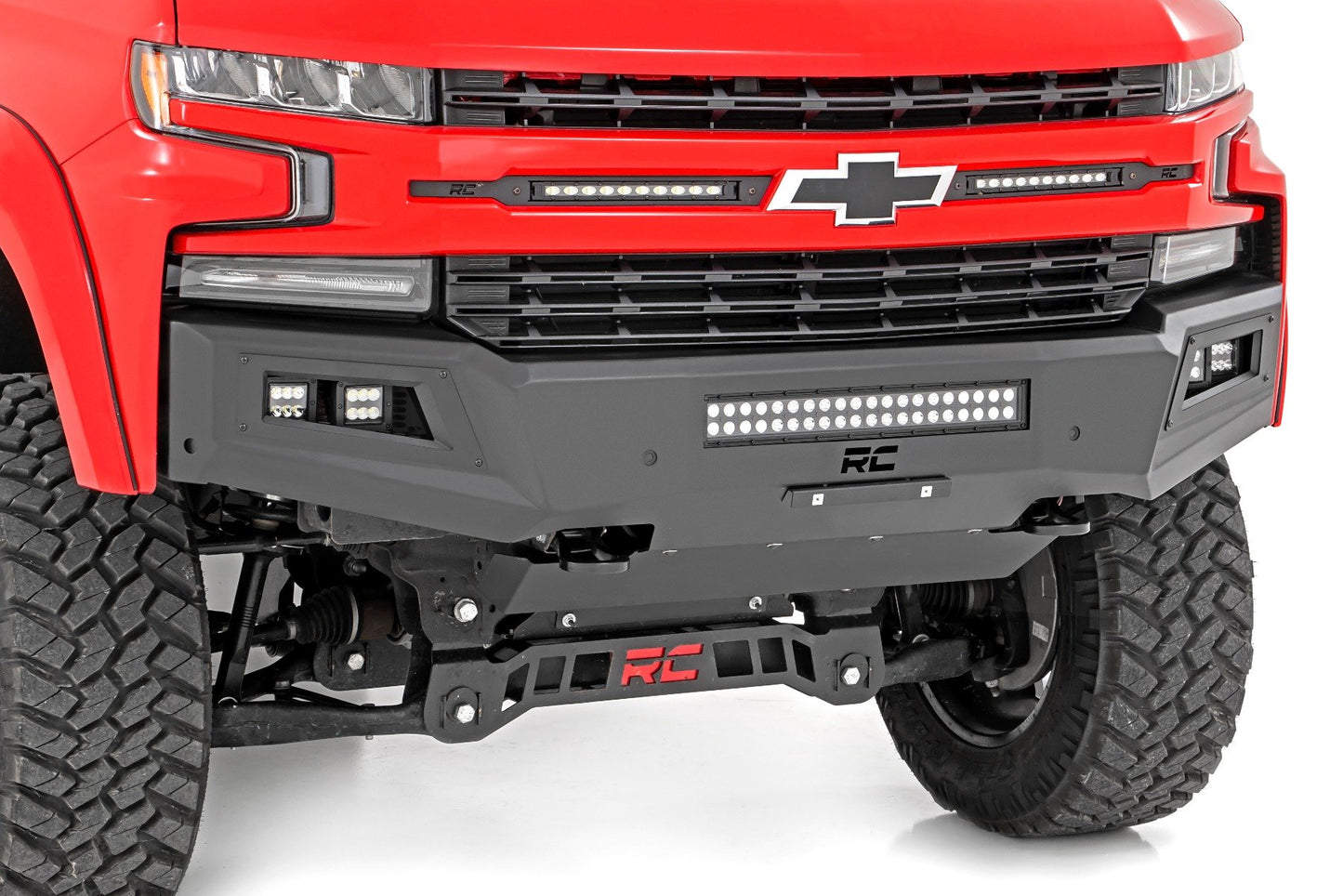 High Clearance Front Bumper | LED Lights & Skid Plate | Chevy Silverado 1500 (19-22) - Off Road Canada