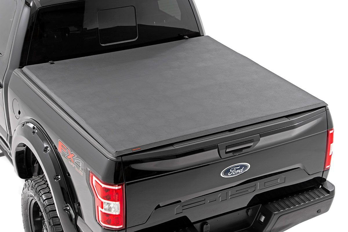 Bed Cover | Tri Fold | Soft | 5'7" Bed | Ford F-150 (21-23)/F-150 Lightning (22-23) - Off Road Canada