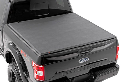 Bed Cover | Tri Fold | Soft | 5'7" Bed | Ford F-150 (21-23)/F-150 Lightning (22-23) - Off Road Canada