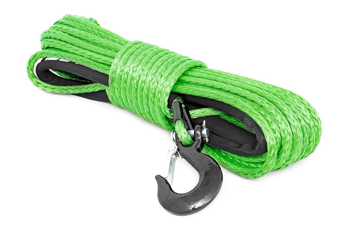 Synthetic Rope | 3/8 Inch | 85 Ft | Lime Green - Off Road Canada