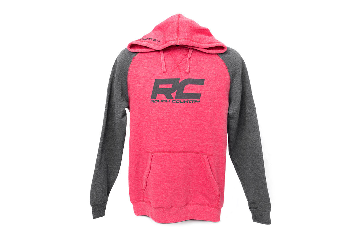 Rough Country Hoodie | Heater | Red/Gray | LG - Off Road Canada