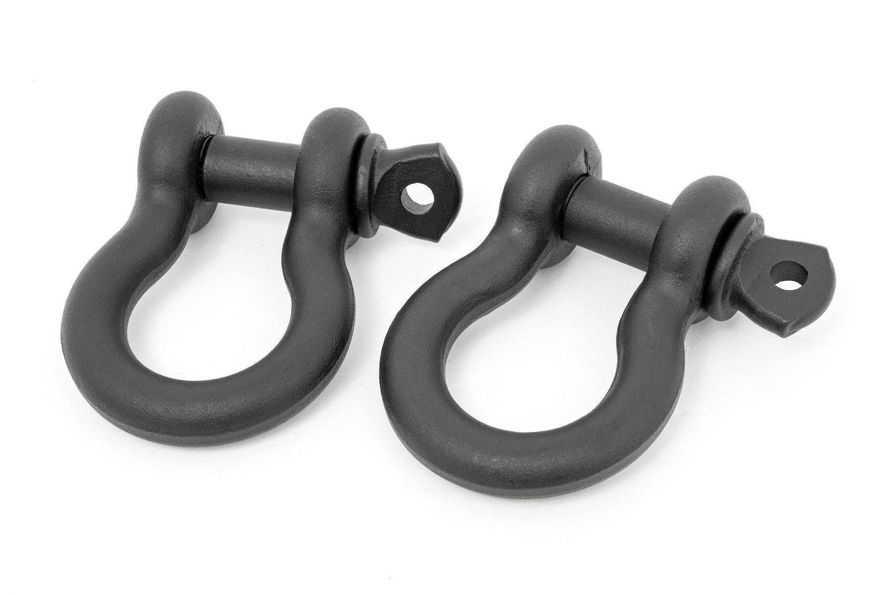 D Ring Shackles | Cast | 5/8" Pin | Pair | Black - Off Road Canada
