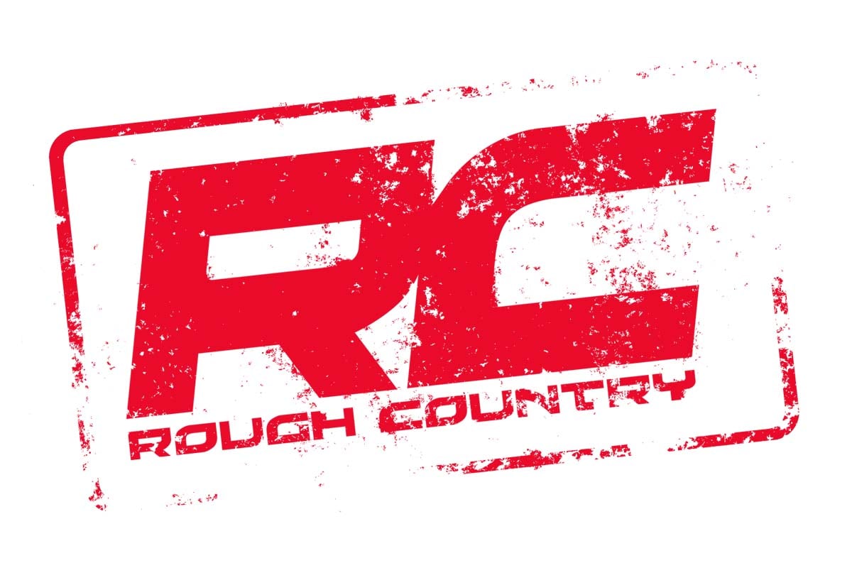 Rough Country Decal | 2.5 Inch x 4.5 Inch | Grunge Logo - Off Road Canada