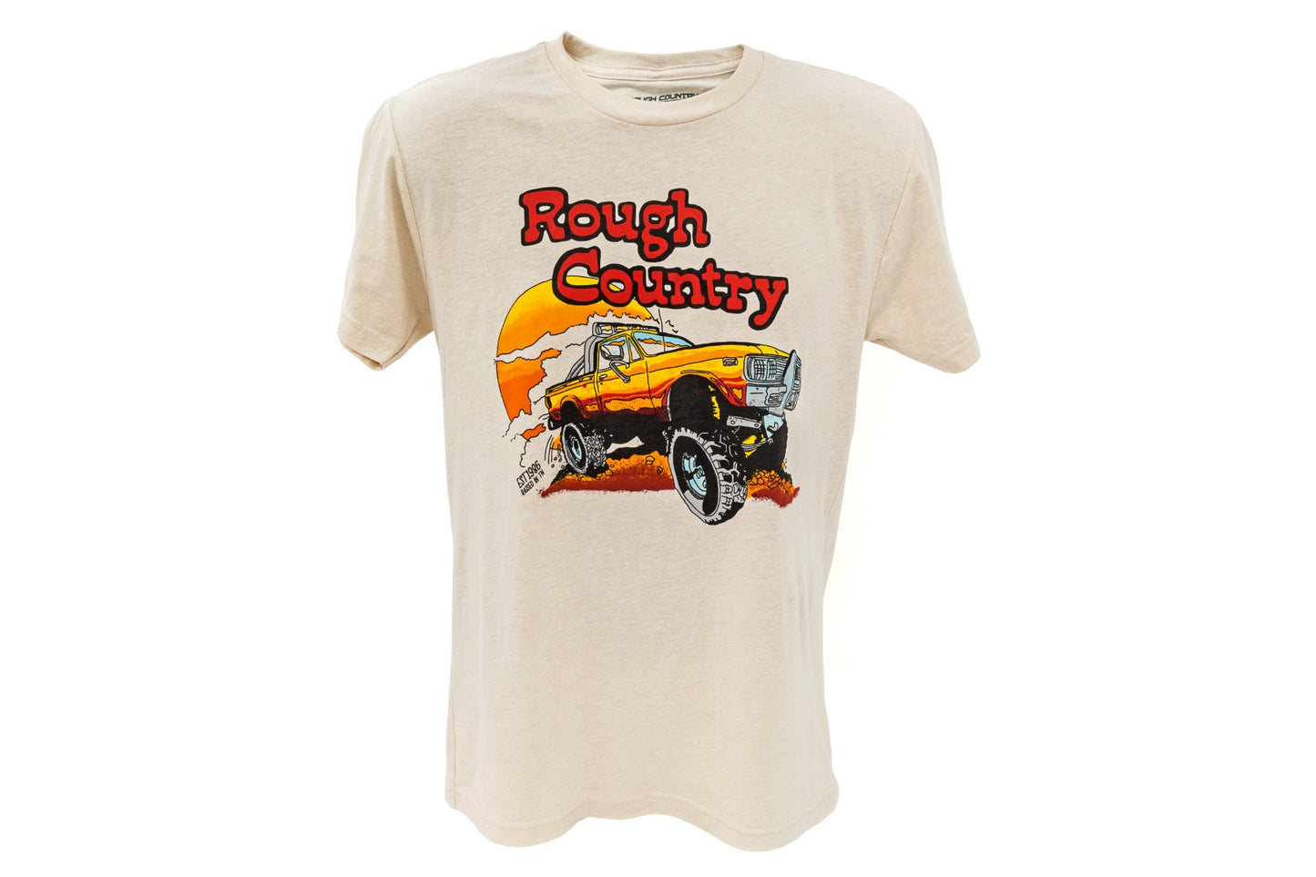 Rough Country T-Shirt | Throwback | Cream | 3XL - Off Road Canada