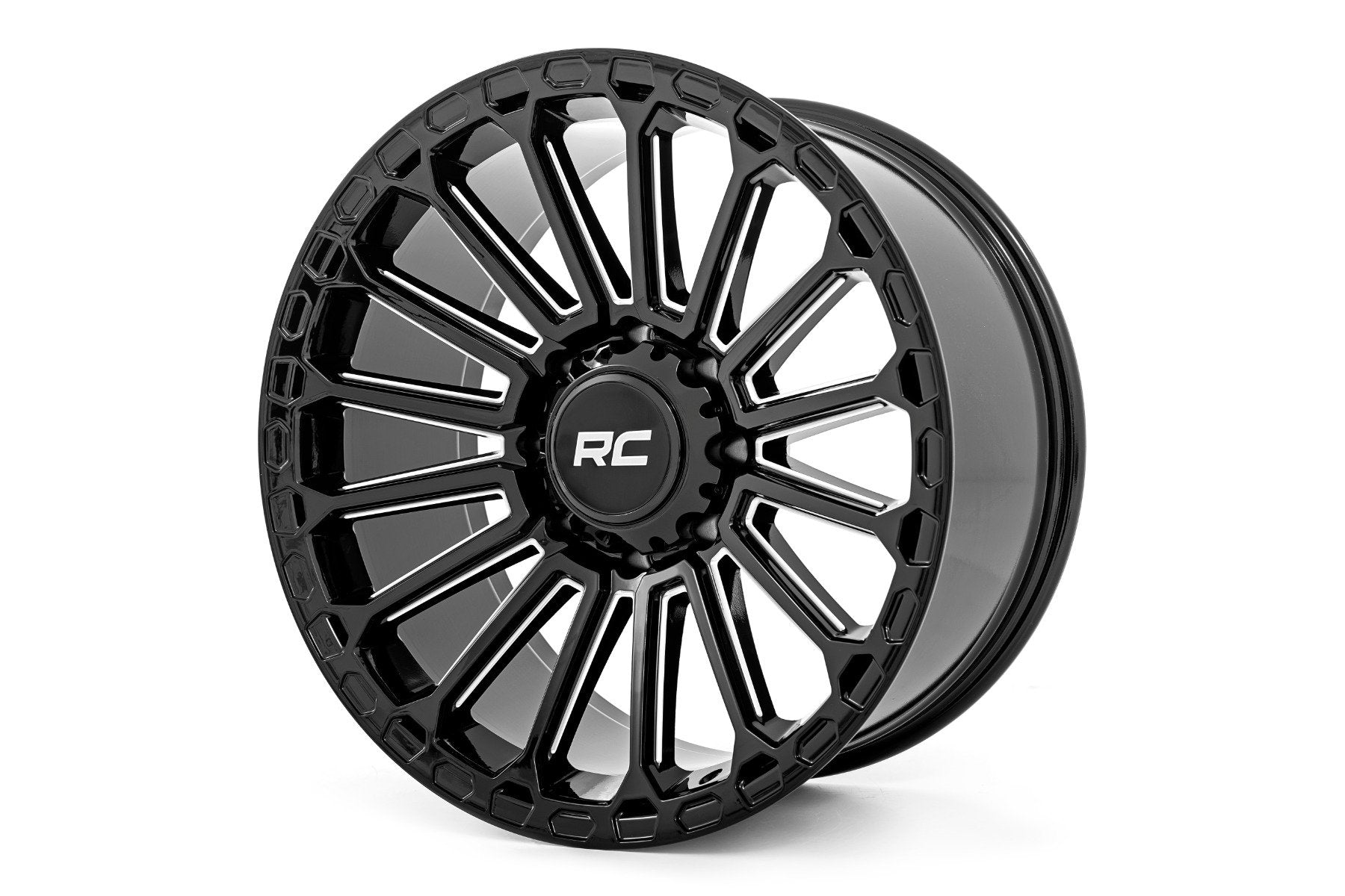 Rough Country 97 Series Wheel | One-Piece | Gloss Black | 20x10 | 5x5 | -19mm - Off Road Canada